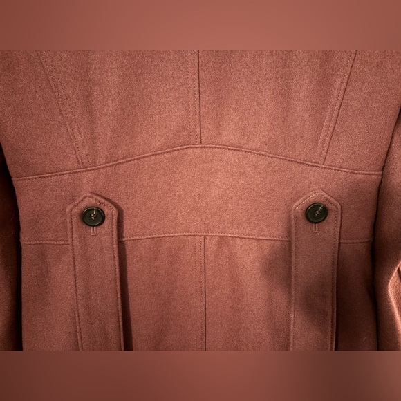 Kenneth Cole Mauve Belted Coat with Stand Up Collar - size XS - Picture 8 of 14